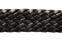 Load image into Gallery viewer, Leather Belt - 9 Strand - Black (thin) - The Kangaroo Belt Company