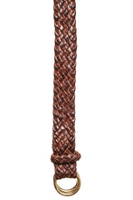 Load image into Gallery viewer, Leather Belt - 9 Strand - Dark Brown (thin) - The Kangaroo Belt Company