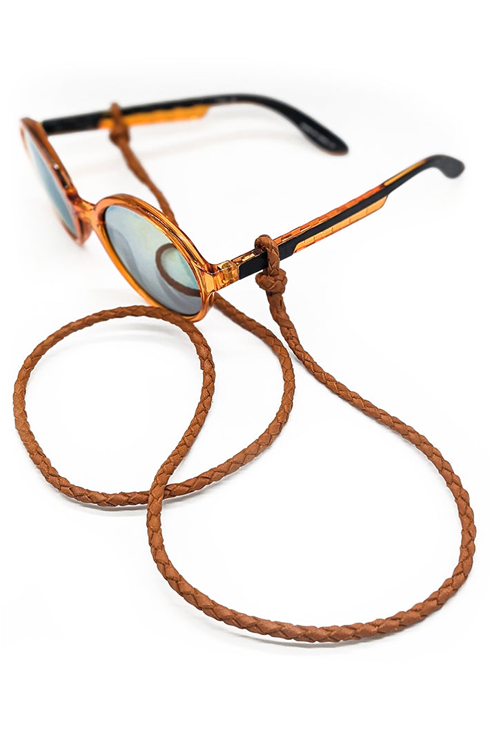Tan Braided Glasses Lanyard The Kangaroo Belt Company