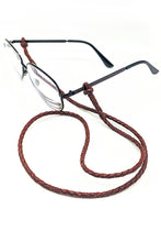 Load image into Gallery viewer, Dark Brown Braided Glasses Lanyard
