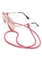 Load image into Gallery viewer, Pink Braided Glasses Lanyard