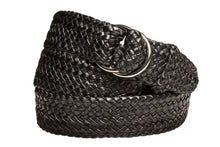 Load image into Gallery viewer, Leather Belt - 17 Strand - Black - The Kangaroo Belt Company