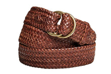 Load image into Gallery viewer, Leather Belt - 17 Strand - Dark Brown - The Kangaroo Belt Company
