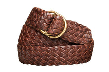 Load image into Gallery viewer, Leather Belt - 9 Strand - Dark Brown - The Kangaroo Belt Company