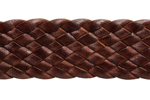 Leather Belt - 9 Strand - Dark Brown - The Kangaroo Belt Company