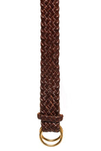 Load image into Gallery viewer, Leather Belt - 9 Strand - Dark Brown - The Kangaroo Belt Company