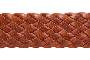 Leather Belt - 9 Strand - Tan - The Kangaroo Belt Company