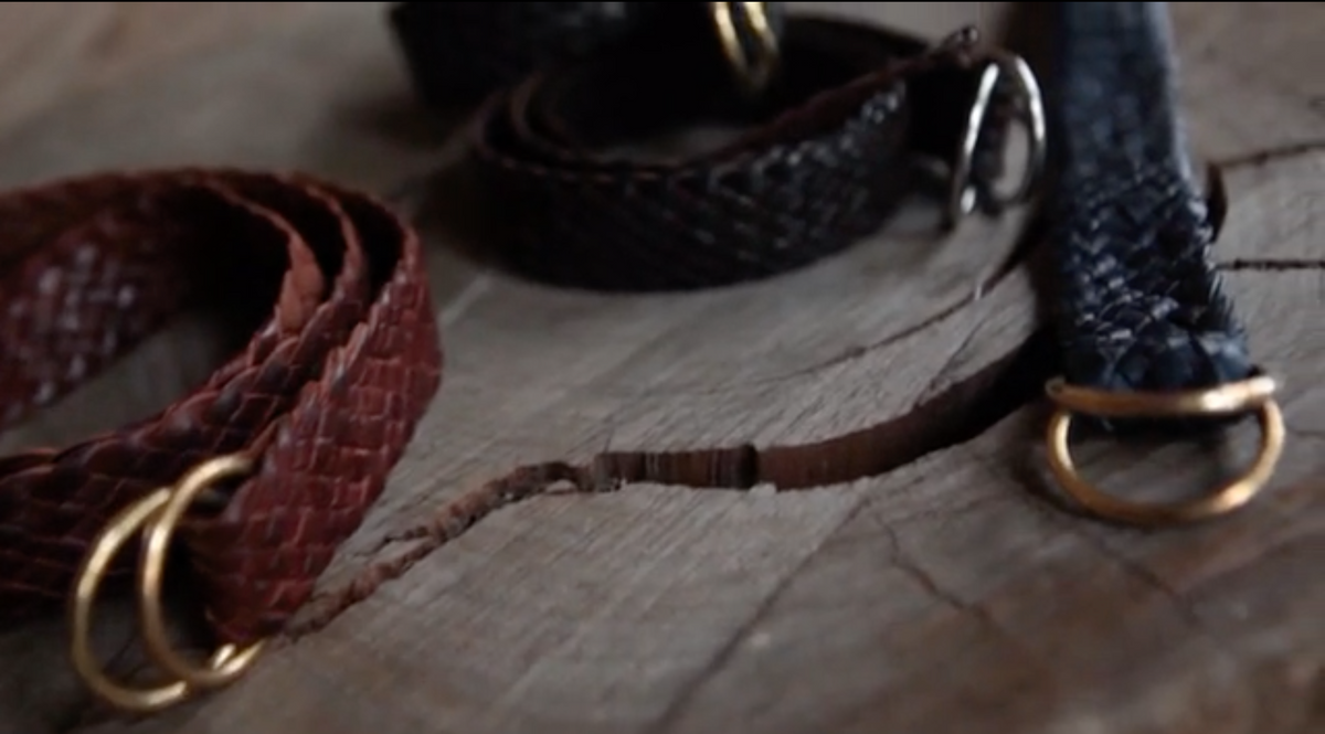 Braided Leather Belt - 17 Strand - Dark Brown