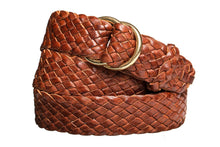 Load image into Gallery viewer, Braided Leather Belt - 9 Strand - Tan (thin) - The Kangaroo Belt Company

