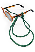 Load image into Gallery viewer, Green Braided Glasses Lanyard
