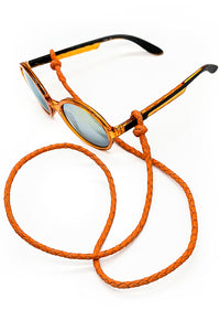 Orange Braided Glasses Lanyard