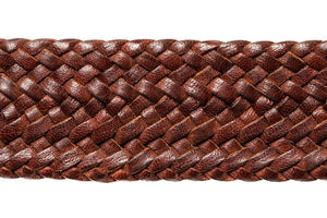 Leather Belt - 17 Strand - Dark Brown - The Kangaroo Belt Company